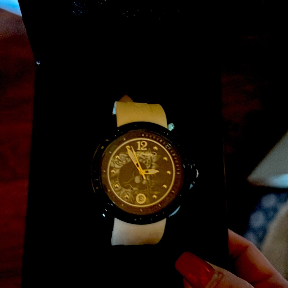This is a Ed Hardy watch . It is in great condition. It’s been in the box.